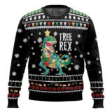 Hooktab Christmas Tree Rex Ugly Christmas Sweater
