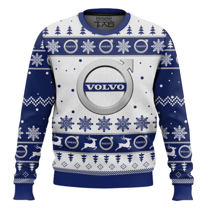 Hooktab Christmas Volvo Ugly Christmas Sweater