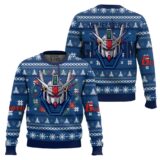 Hooktab Christmas Wreath RX 78 Gundam Ugly Christmas Sweater