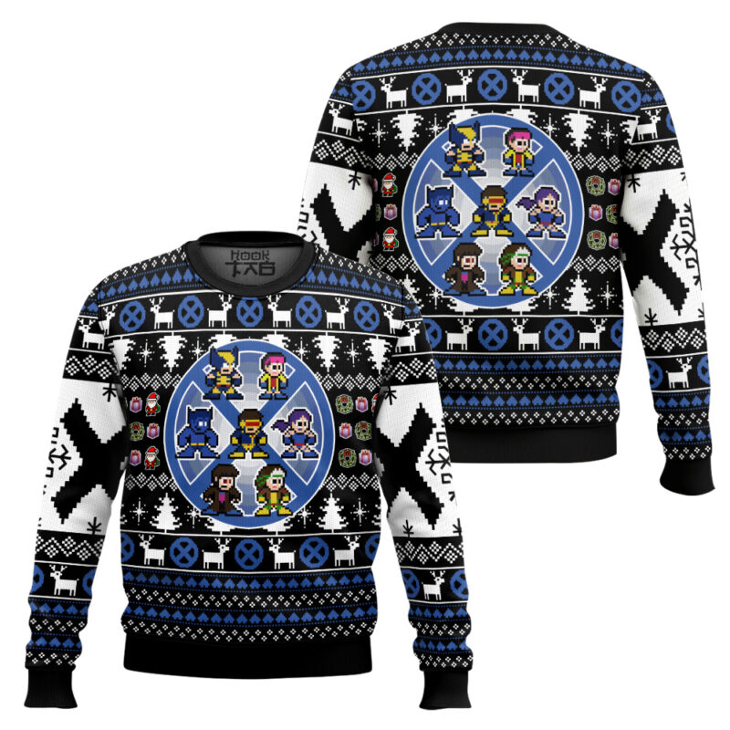 Hooktab Christmas X-men Heroes Marvel Ugly Christmas Sweater Hooktab Christmas X-men Heroes Marvel Ugly Christmas Sweater