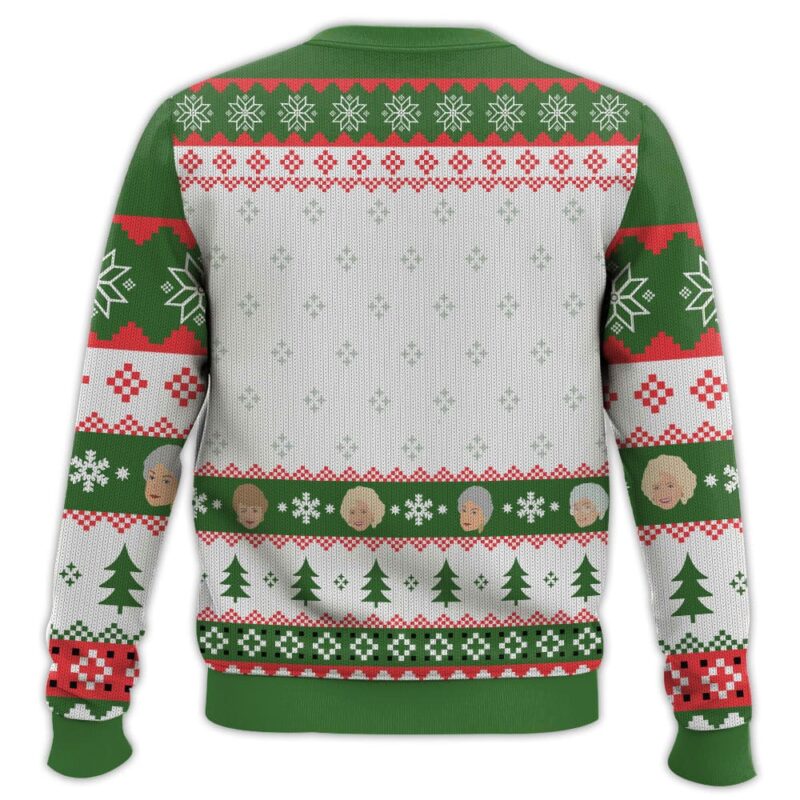 Hooktab Christmases Bea White The Golden Girls Ugly Christmas Sweater Hooktab Christmases Bea White The Golden Girls Ugly Christmas Sweater