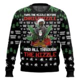 Hooktab Christmizzle Snoop Dogg Ugly Christmas Sweater