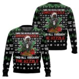 Hooktab Christmizzle Snoop Dogg Ugly Christmas Sweater