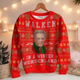 Hooktab Christopher Walken In A Winter Wonderland, Ugly Christmas Sweater
