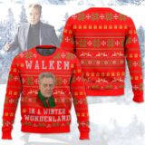 Hooktab Christopher Walken In A Winter Wonderland, Ugly Christmas Sweater