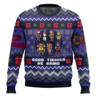 Hooktab Chrono Trigger Good Tidings We Bring Ugly Christmas Sweater
