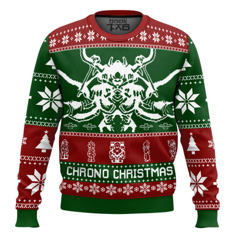 Hooktab Chrono Xmas Chrono Trigger Ugly Christmas Sweater