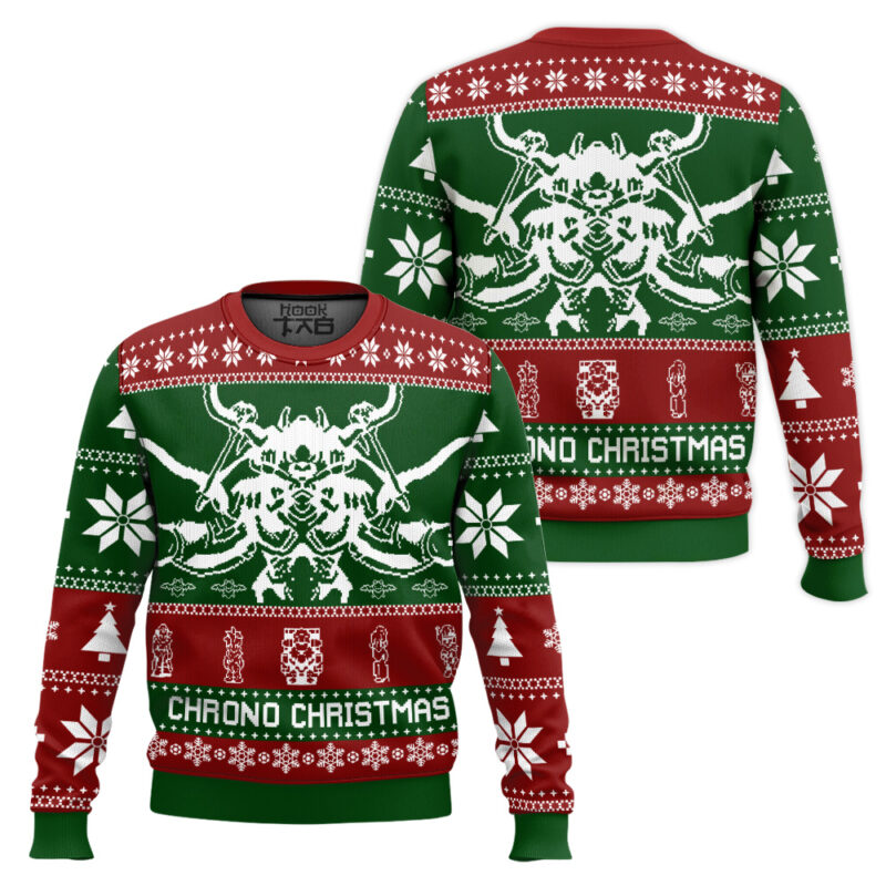 Hooktab Chrono Xmas Chrono Trigger Ugly Christmas Sweater Hooktab Chrono Xmas Chrono Trigger Ugly Christmas Sweater