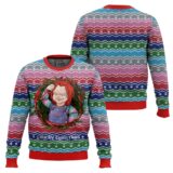 Hooktab Chucky Christmas Child's Play Ugly Christmas Sweater