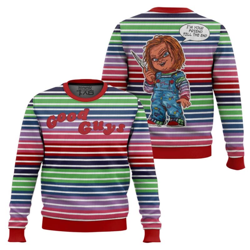 Hooktab Chucky Good Guys Ugly Christmas Sweater Hooktab Chucky Good Guys Ugly Christmas Sweater