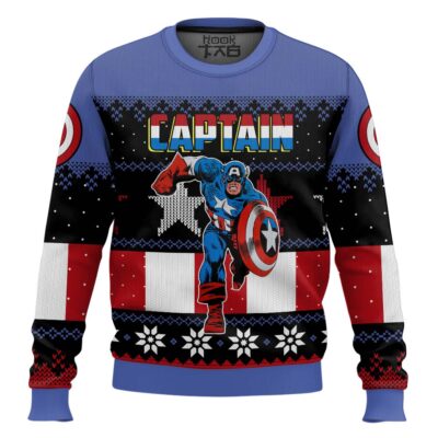 Hooktab Classic Christmas Captain Ugly Christmas Sweater