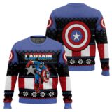 Hooktab Classic Christmas Captain Ugly Christmas Sweater