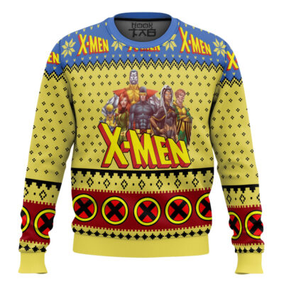 Hooktab Classsic X-men 97 Marvel Ugly Christmas Sweater