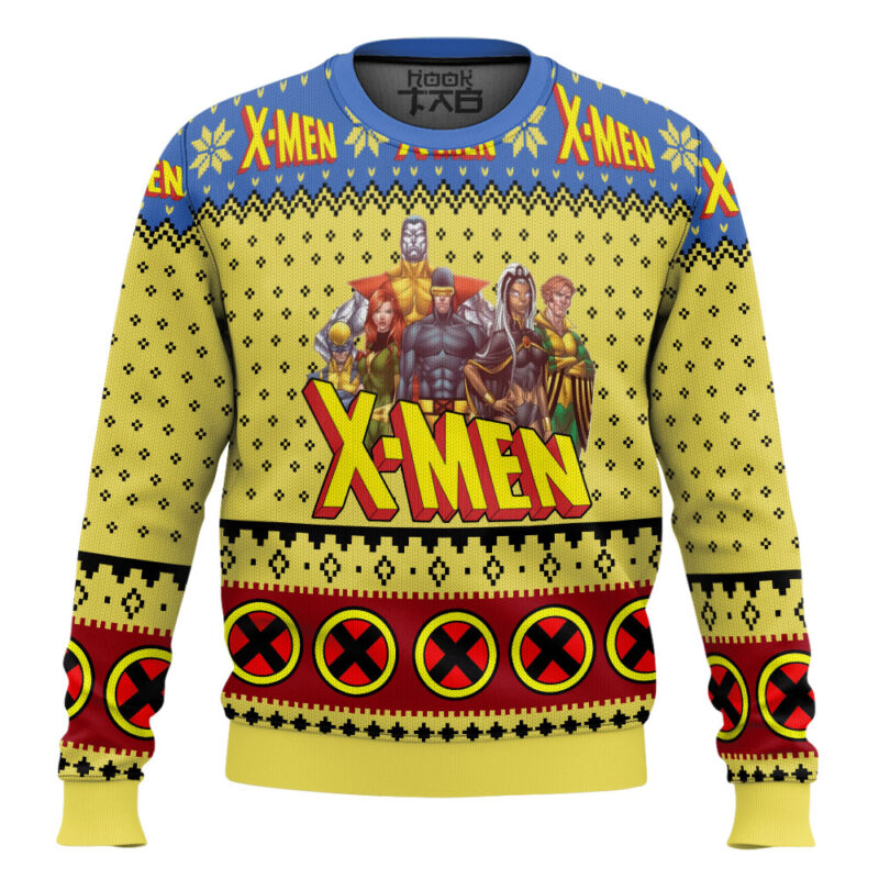 Hooktab Classsic X-men 97 Marvel Ugly Christmas Sweater
