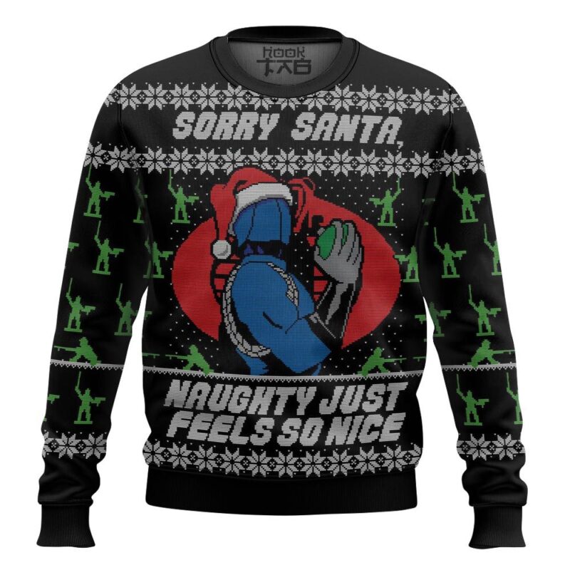 Hooktab Cobra Commander “Sorry Santa” Ugly Christmas Sweater