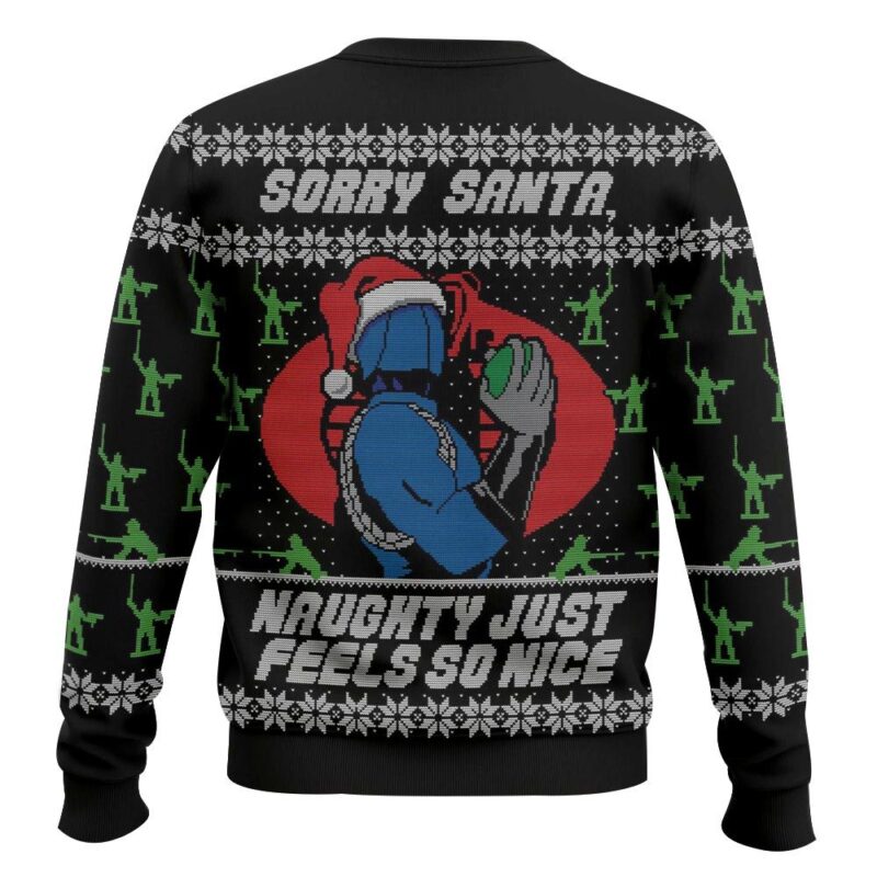 Hooktab Cobra Commander “Sorry Santa” Ugly Christmas Sweater Hooktab Cobra Commander “Sorry Santa” Ugly Christmas Sweater