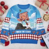 Hooktab Cody Rhodes Finish The Story WWE Ugly Christmas Sweater