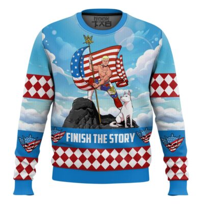Hooktab Cody Rhodes Finish The Story WWE Ugly Christmas Sweater
