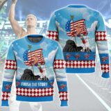 Hooktab Cody Rhodes Finish The Story WWE Ugly Christmas Sweater