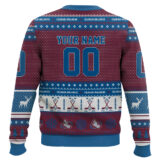 Hooktab Colorado Avalanche - Custom Name And Number Ugly Sweater