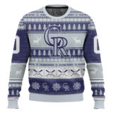 Hooktab Colorado Rockies - Custom Name And Number Ugly Sweater