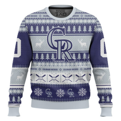 Hooktab Colorado Rockies - Custom Name And Number Ugly Sweater