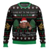 Hooktab Come Out To The Coast, We’ll Get Together, Have A Few Laughs Die Hard Ugly Christmas Sweater
