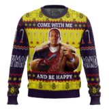 Hooktab Come With Me And Be Happy Candyman Ugly Christmas Sweater