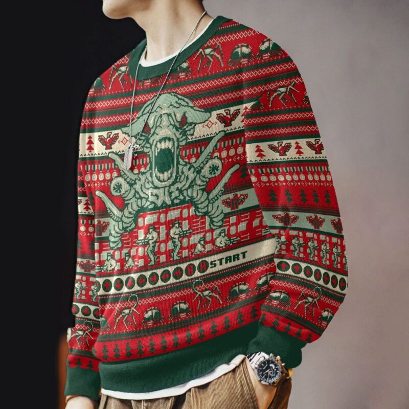 Hooktab Contra 1987 Ugly Christmas Sweater Hooktab Contra 1987 Ugly Christmas Sweater