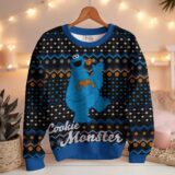 Hooktab Cookie Monster The Muppet Show Ugly Christmas Sweater