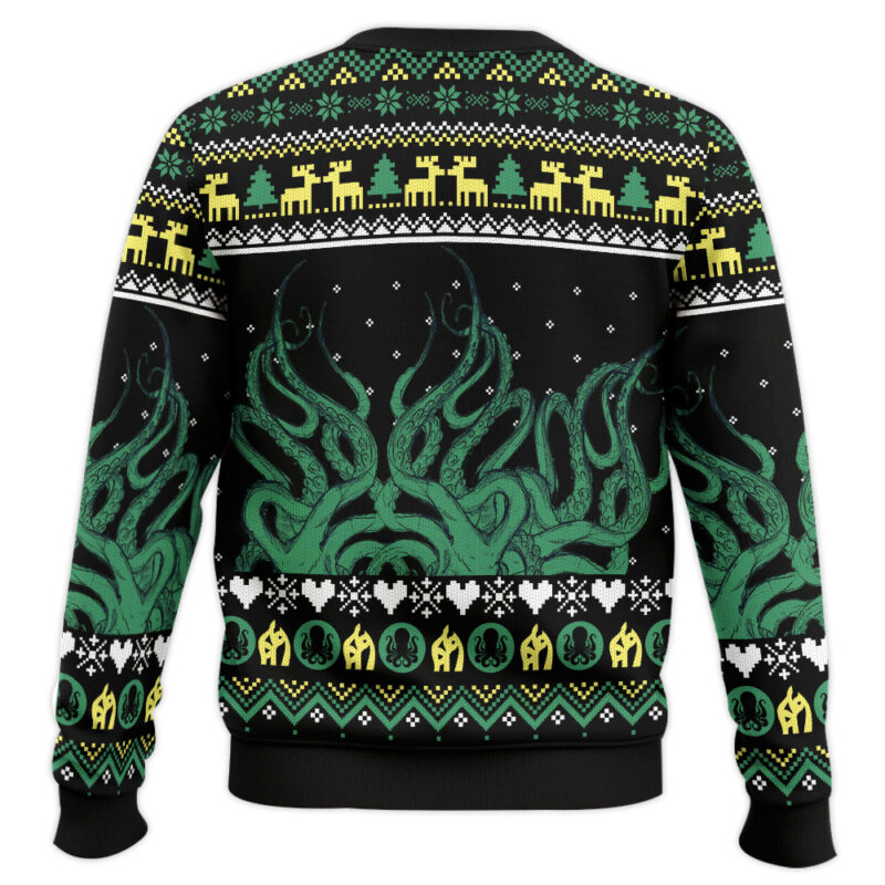 Hooktab Cool Octopus Ugly Christmas Sweater Hooktab Cool Octopus Ugly Christmas Sweater