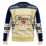 Hooktab Coors Banquet - Custom Name Ugly Christmas Sweater