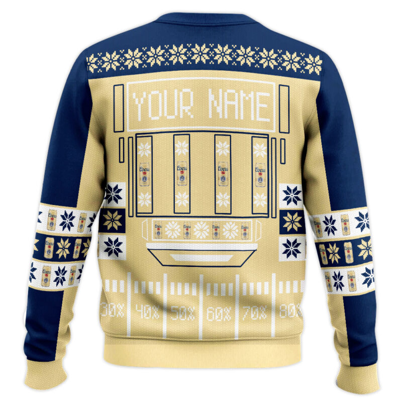 Hooktab Coors Banquet - Custom Name Ugly Christmas Sweater Hooktab Coors Banquet - Custom Name Ugly Christmas Sweater
