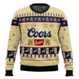 Hooktab Coors Banquet American Beer Ugly Christmas Sweater