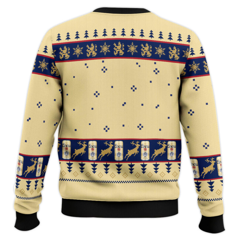 Hooktab Coors Banquet American Beer Ugly Christmas Sweater Hooktab Coors Banquet American Beer Ugly Christmas Sweater