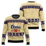 Hooktab Coors Banquet American Beer Ugly Christmas Sweater