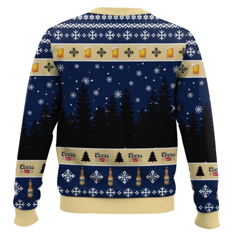 Hooktab Coors Banquet Bear Ugly Christmas Sweater Hooktab Coors Banquet Bear Ugly Christmas Sweater