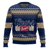 Hooktab Coors Banquet Brews Ugly Christmas Sweater
