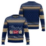 Hooktab Coors Banquet Brews Ugly Christmas Sweater