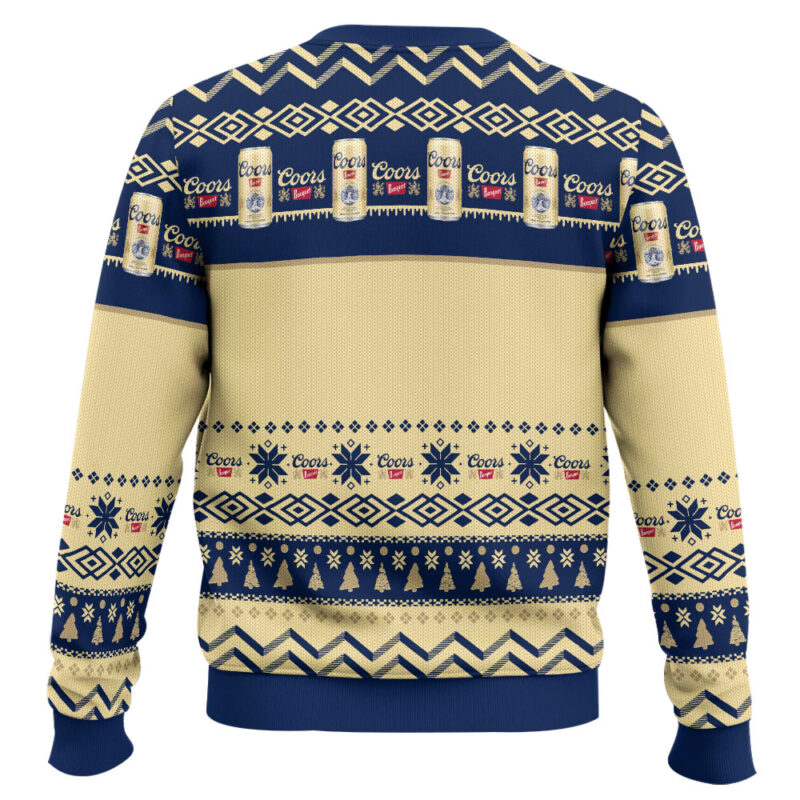Hooktab Coors Banquet Christmas Spirits Ugly Christmas Sweater Hooktab Coors Banquet Christmas Spirits Ugly Christmas Sweater