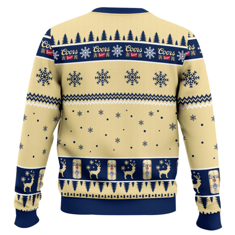 Hooktab Coors Banquet Christmas Tree Ugly Christmas Sweater Hooktab Coors Banquet Christmas Tree Ugly Christmas Sweater