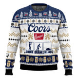 Hooktab Coors Banquet Drink Drank Drunk Ugly Christmas Sweater
