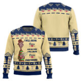 Hooktab Coors Banquet Drink Everywhere Ugly Christmas Sweater
