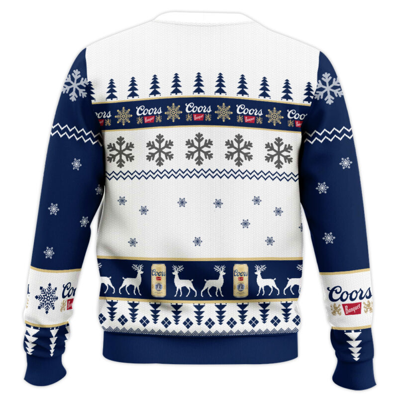 Hooktab Coors Banquet Drinking Around World Ugly Christmas Sweater Hooktab Coors Banquet Drinking Around World Ugly Christmas Sweater