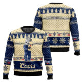 Hooktab Coors Banquet Groot Ugly Christmas Sweater