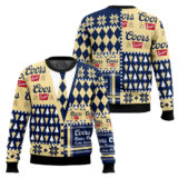 Hooktab Coors Banquet Suit And Tie Ugly Christmas Sweater