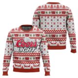 Hooktab Coors Light American Beer Ugly Christmas Sweater