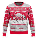 Hooktab Coors Light American Lager Ugly Christmas Sweater