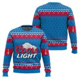 Hooktab Coors Light Beer Ugly Christmas Sweater