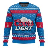 Hooktab Coors Light Beer Ugly Christmas Sweater